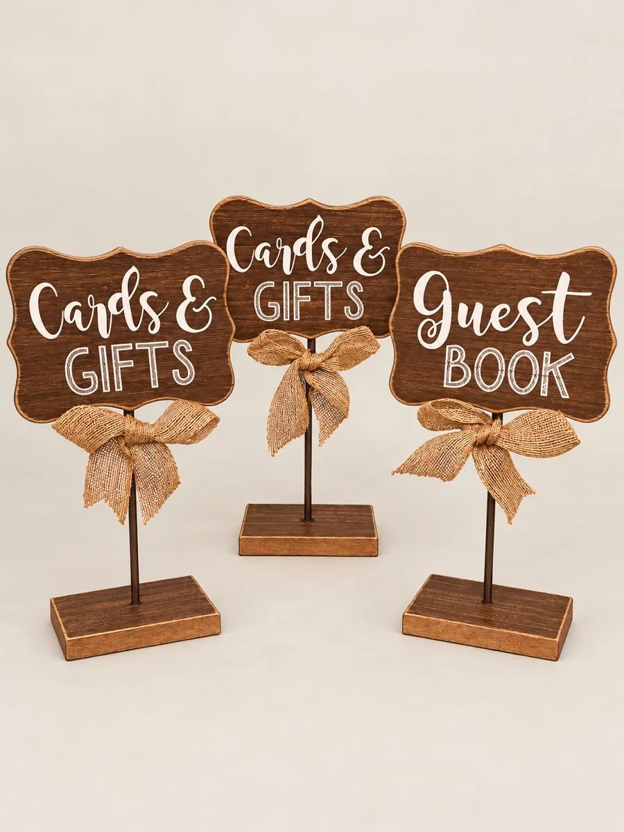 Cards & Gifts / Guest Book tabletop signs