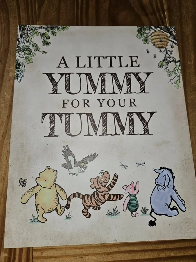 A Little Yummy for Your Tummy sign